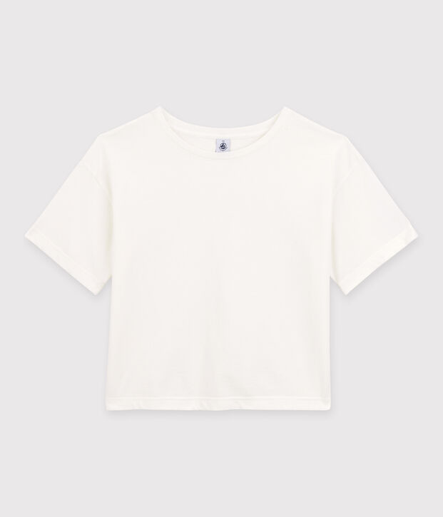 Tee-shirt LE BOXY en coton Femme blanc