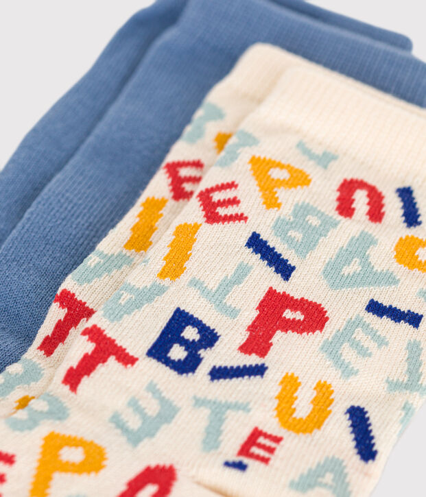 2 paires de chaussettes en coton Petit Bateau enfant multicouleur