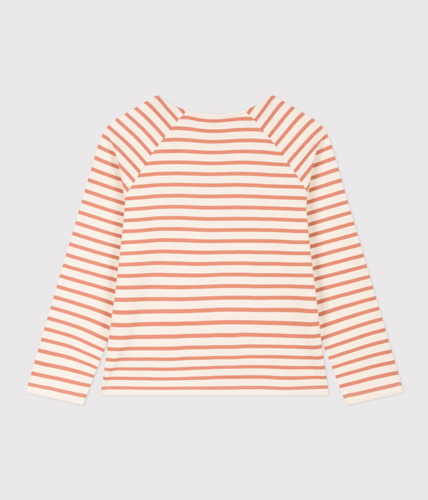 Marini&egrave;re boutonn&eacute;e en coton Femme &eacute;cru/rose