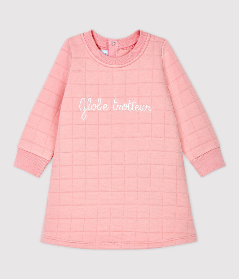 Robe matelass&eacute;e bio b&eacute;b&eacute;. rose CHARME