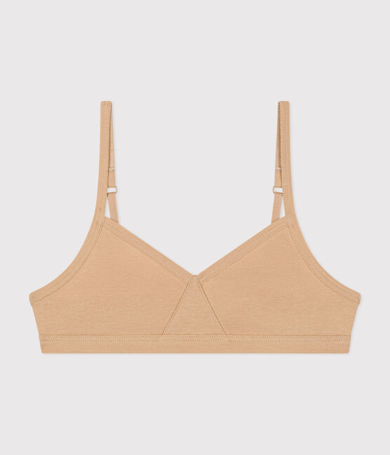 Soutien-gorge triangle en coton enfant beige TRENCH