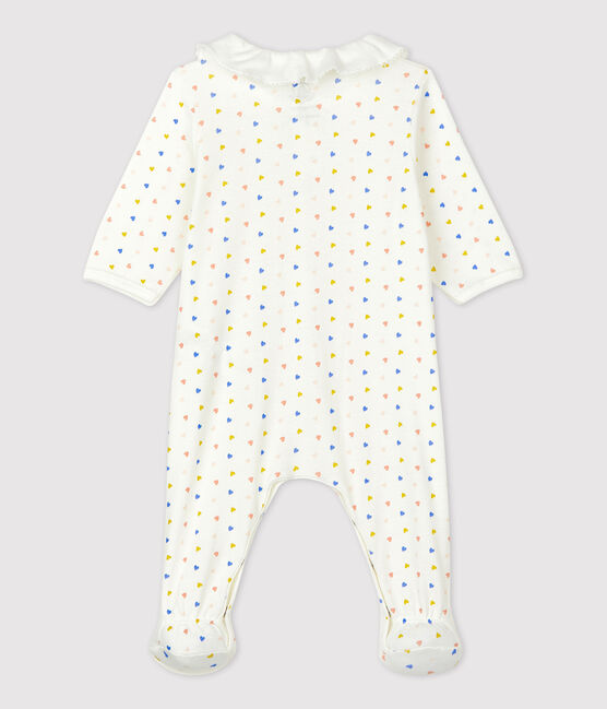 Dors-bien bébé en coton biologique blanc MARSHMALLOW/blanc MULTICO