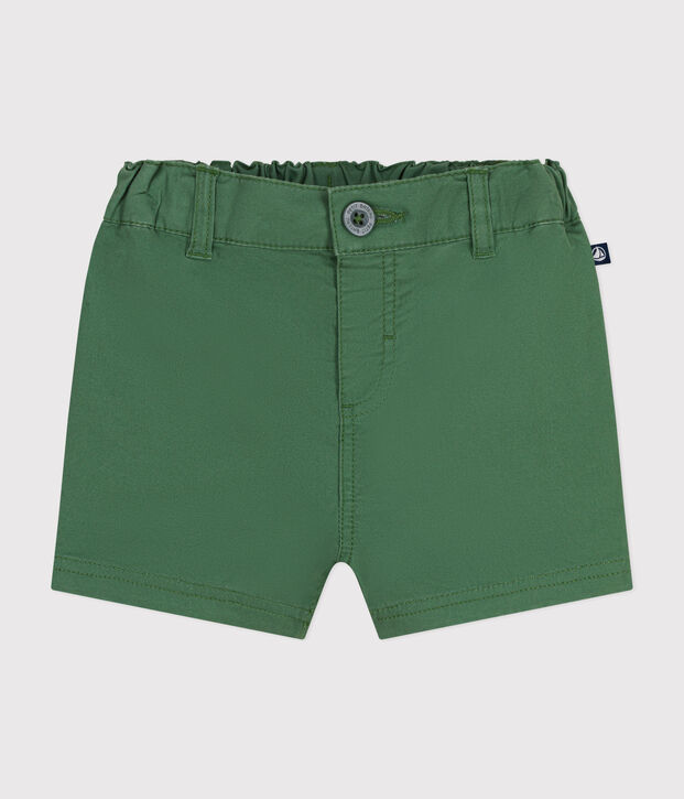 Short en serge b&eacute;b&eacute; vert