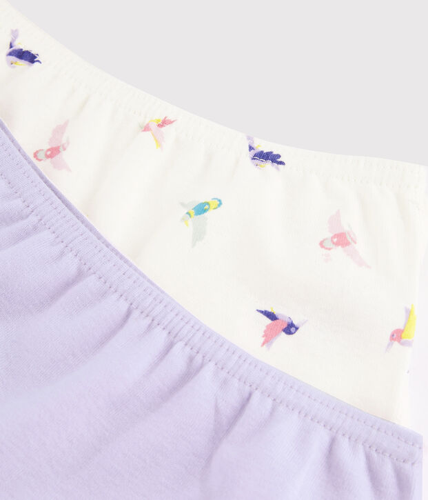 Lot de 2 shorties petite fille multicouleur