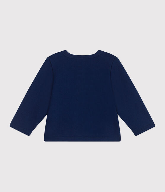 Cardigan bébé en coton uni bleu MEDIEVAL