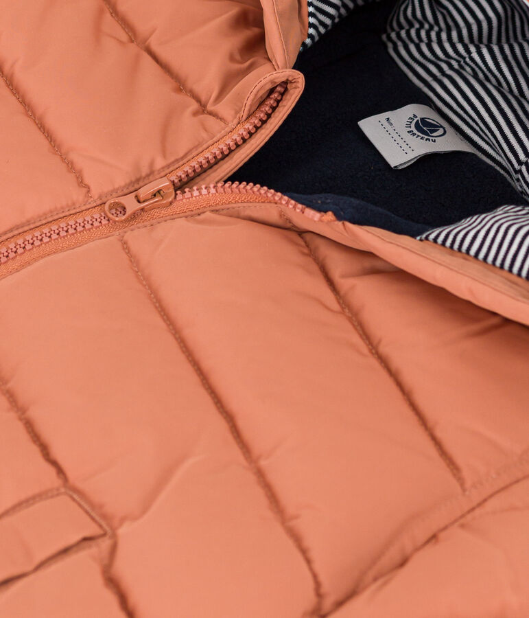 Doudoune doubl&eacute;e polaire b&eacute;b&eacute; rose SIENNA