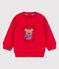 Sweatshirt en molleton bébé rouge TERKUIT