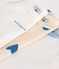 Lot de 3 bodies manches longues cœurs bleu en coton bébé variante 1
