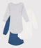 Lot de 3 bodies manches longues en coton bébé variante 4
