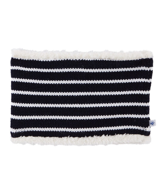 Snood enfant mixte bleu SMOKING/blanc MARSHMALLOW
