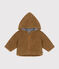 Veste à capuche en sherpa bébé marron BRINDILLE