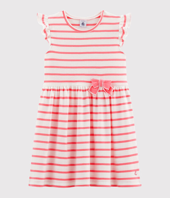 Robe enfant fille blanc MARSHMALLOW/rose CUPCAKE