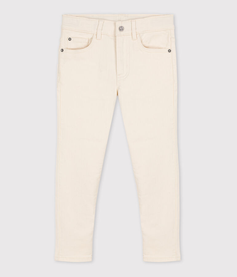 Pantalon en denim enfant gar&ccedil;on &eacute;cru AVALANCHE