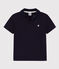Polo manches courtes en coton  enfant garçon bleu SMOKING