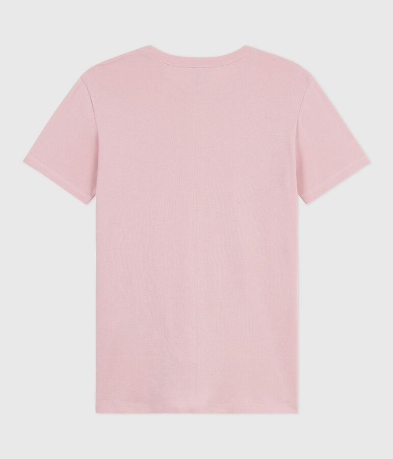 Tee-shirt femme l'iconique en coton manches courtes rose JOLI