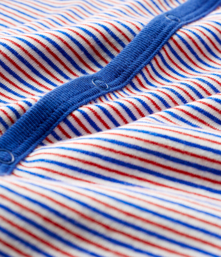 Dors bien sans pieds b&eacute;b&eacute; gar&ccedil;on en c&ocirc;te blanc MARSHMALLOW/blanc MULTICO