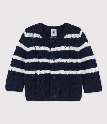 PETIT BATEAU - Cardigan en tricot torsadé bébé