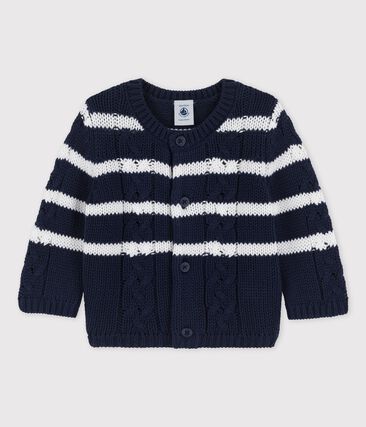 Cardigan en tricot torsadé bébé