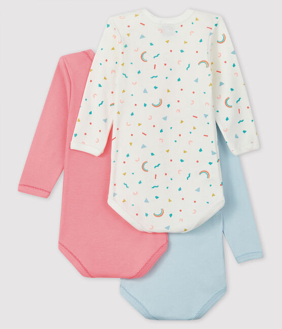Lot de 3 bodies manches longues bébé fille variante 1