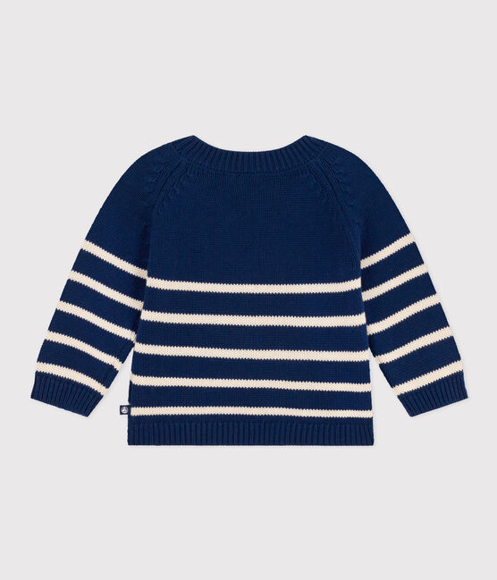 Pull en coton bébé bleu MEDIEVAL/ AVALANCHE
