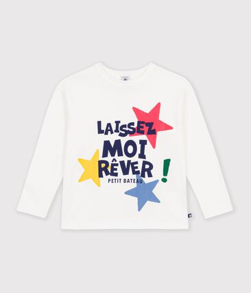 Tee-shirt enfant manches longues à motif