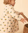 Robe manches longues en tubique matelassé imprimé bébé blanc AVALANCHE/ MULTICO