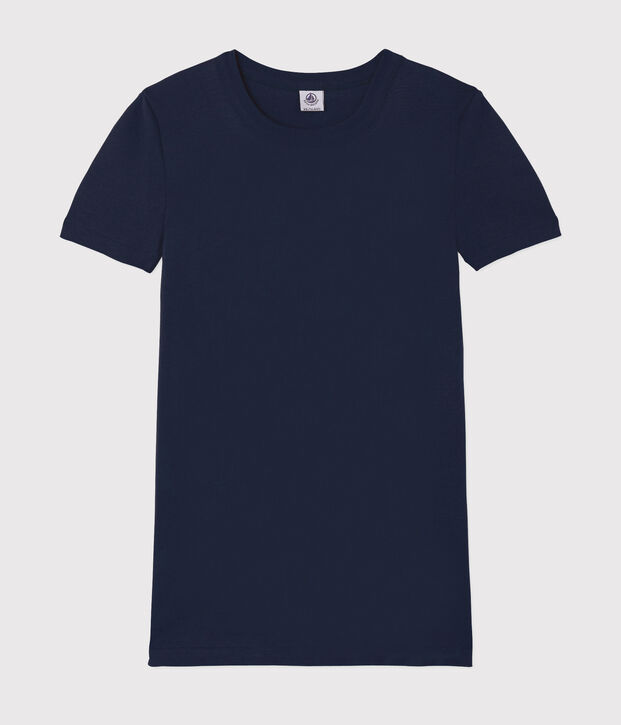 Tee-shirt L'ICONIQUE col rond en coton Femme bleu