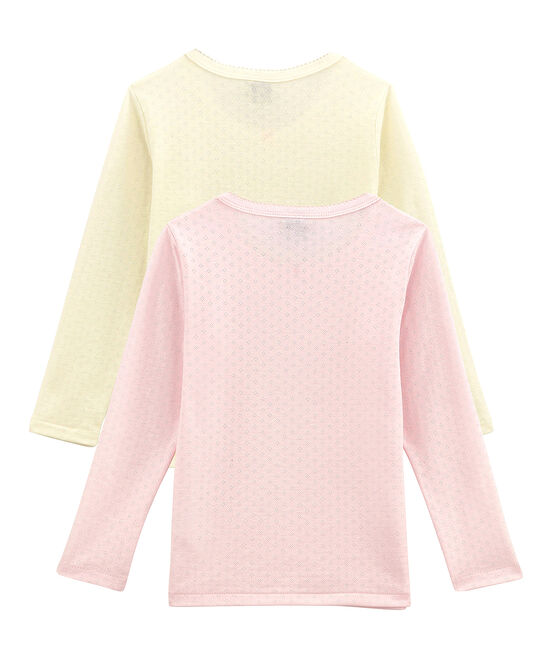 Duo de tee-shirts manches longues petite fille variante 1
