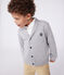 Cardigan en coton enfant garçon gris CHATON CHINE