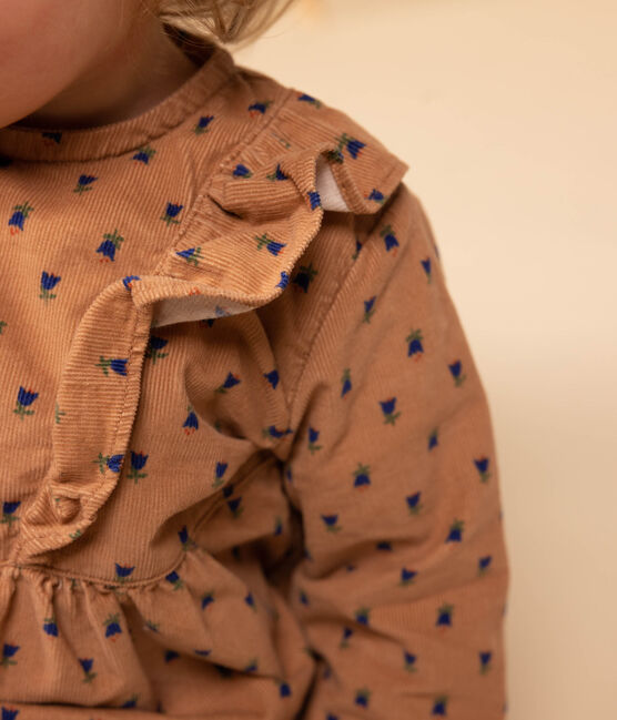 Robe manches longues en velours bébé SIENNA/ MULTICO