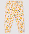 Pantalon bébé fille en tubique beige MONTELIMAR/blanc MULTICO