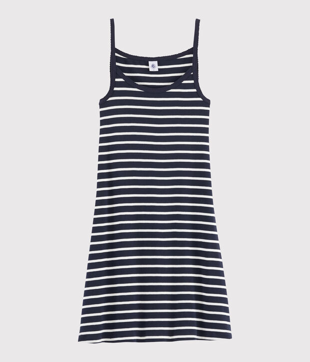 Nuisette ray&eacute;e Femme bleu/blanc