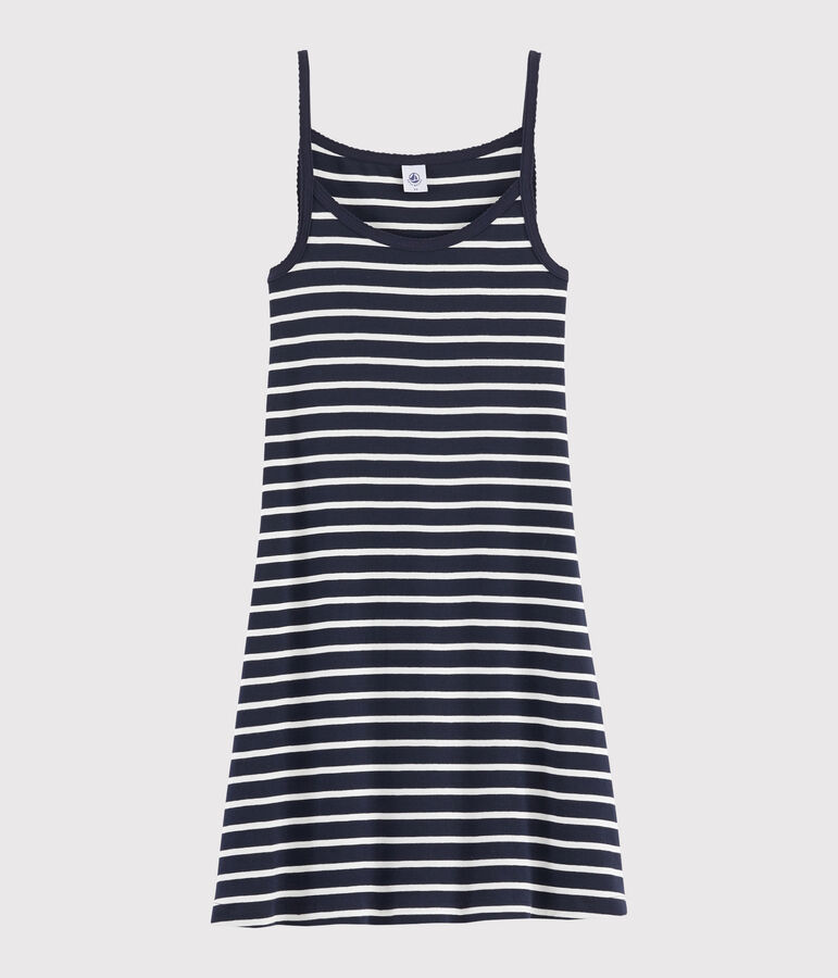 Nuisette ray&eacute;e Femme bleu/blanc