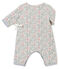 Combinaison ouatinée et imprimée bébé fille blanc MARSHMALLOW/blanc MULTICO