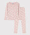 Pyjama ajusté petite fille en coton SALINE/ MARSHMALLOW