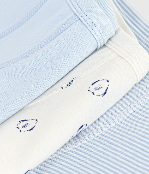 Lot de boxers enfant en coton &agrave; ceinture collet&eacute;e imprim&eacute; multicouleur