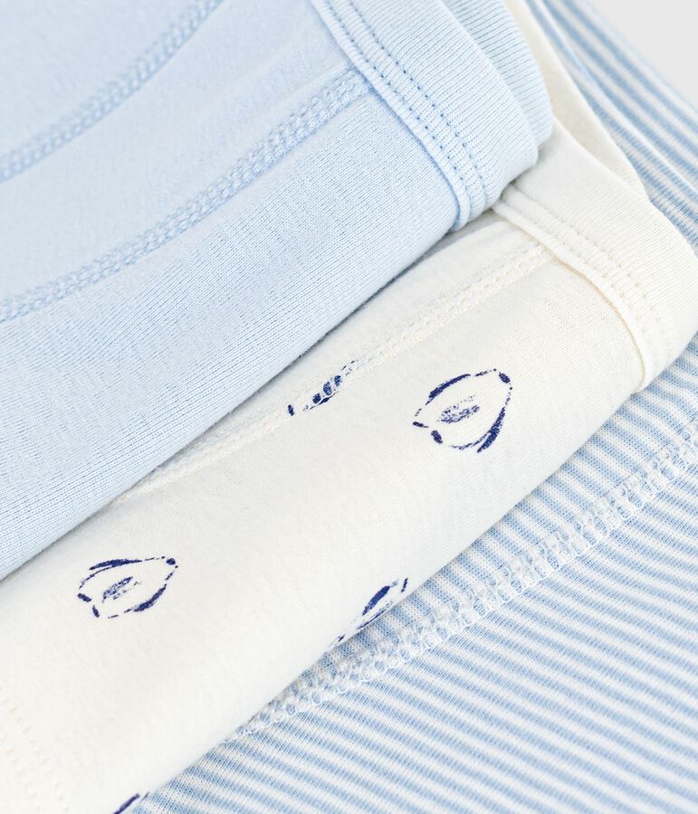 Lot de boxers enfant en coton &agrave; ceinture collet&eacute;e imprim&eacute; variante 1