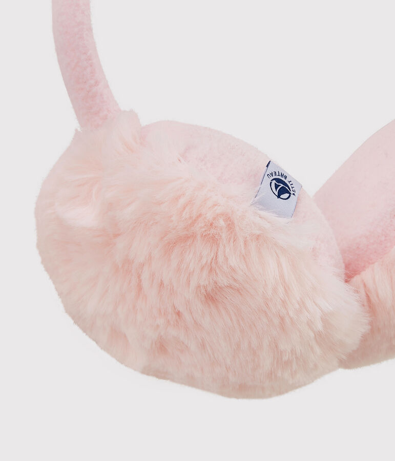 Cache oreilles enfant fille rose