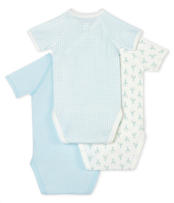 Trio de bodies naissance manches courtes bébé variante 1