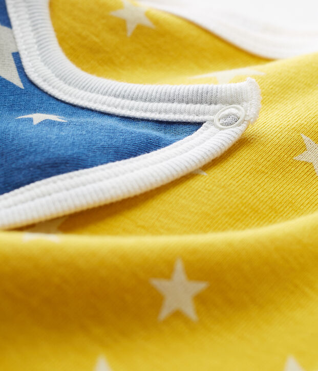 Combicourt b&eacute;b&eacute; gar&ccedil;on en c&ocirc;te jaune/blanc