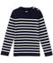 Pull marin enfant garçon bleu SMOKING/blanc LAIT