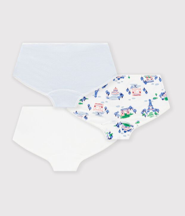 Lot de shorties enfant en coton imprim&eacute; Paris multicouleur