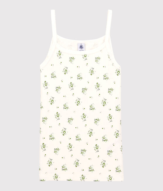 Chemise à bretelles L'ICONIQUE en coton Femme blanc MARSHMALLOW/blanc MULTICO
