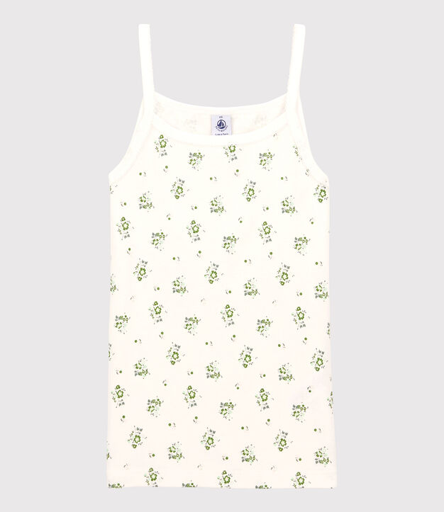 Chemise &agrave; bretelles L'ICONIQUE en coton Femme blanc/multicouleur