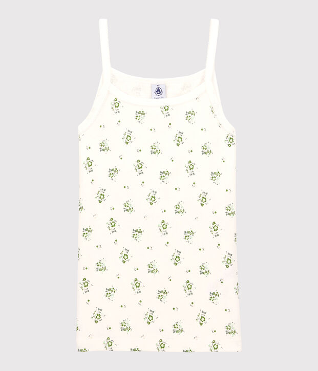 Chemise &agrave; bretelles L'ICONIQUE en coton Femme blanc/multicouleur