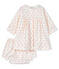 Ensemble 2 pièces bébé fille blanc MARSHMALLOW/rose GRETEL