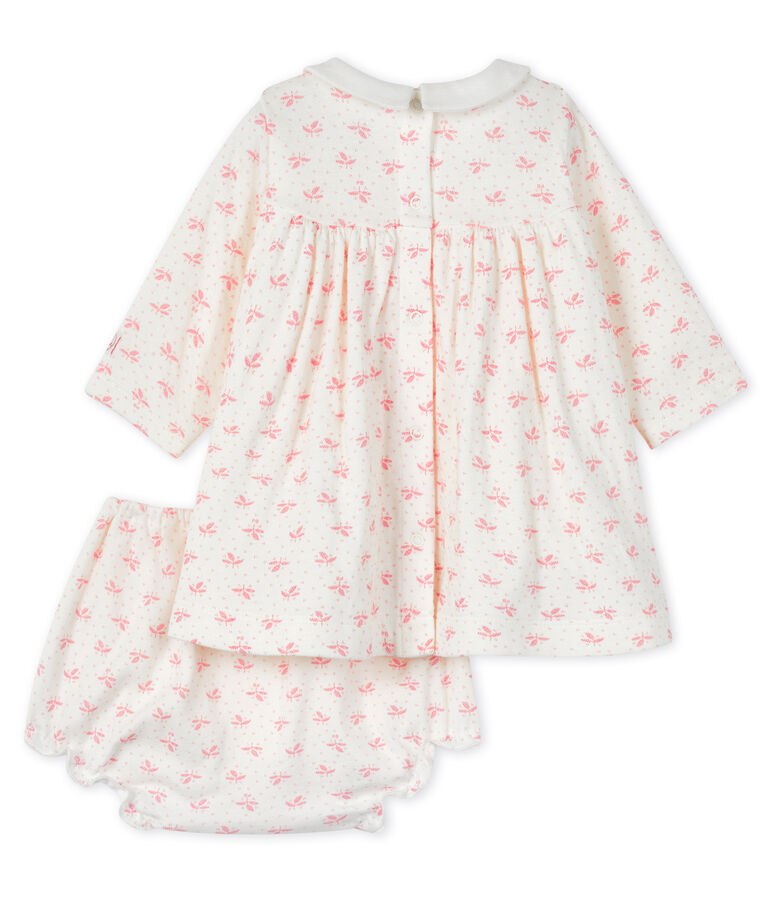 Ensemble 2 pi&egrave;ces b&eacute;b&eacute; fille blanc/rose