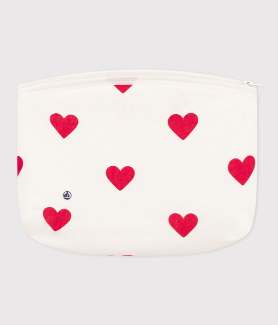 Pochette Cœurs blanc MARSHMALLOW/rouge TERKUIT
