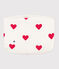 Pochette Cœurs blanc MARSHMALLOW/rouge TERKUIT
