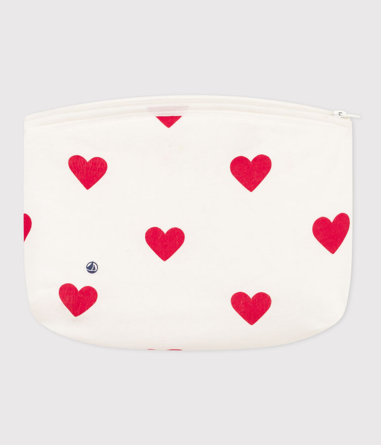 Pochette C&oelig;urs blanc MARSHMALLOW/rouge TERKUIT